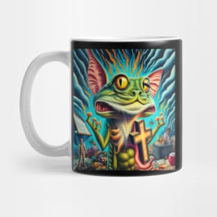 frog cat nightmare teacher Mug